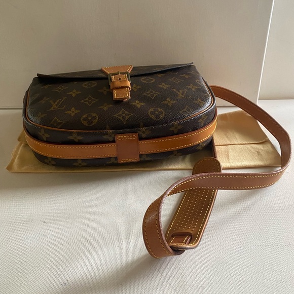 AUTHENTIC LOUIS VUITTON MONOGRAM GENEFEUILLE POCHETTE SHOULDER BAG - Picture 4 of 11